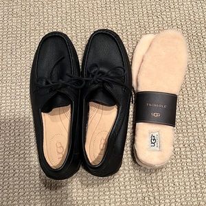 Ugg Leather Loafers With Inserts